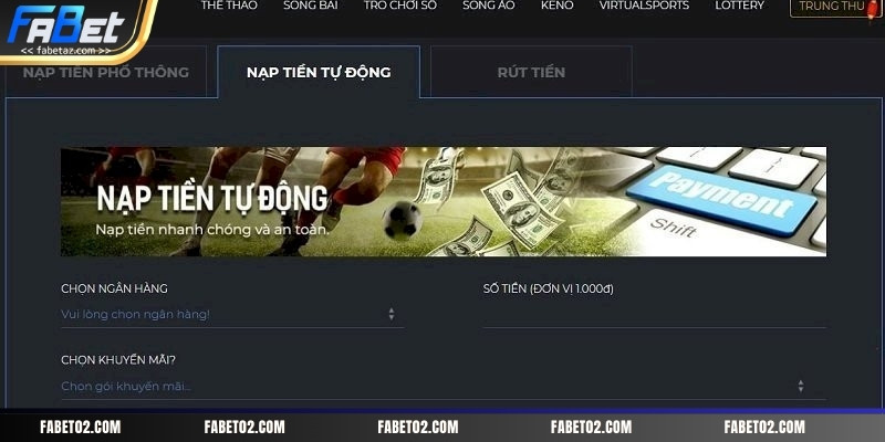 Hướng Dẫn Nạp Tiền Fabet Nhanh Chóng Và An Toàn Nhất 2026 – Fabet – Nhà Cái Uy Tín Hàng Đầu Được Nhiều Người Lựa Chọn - PI66