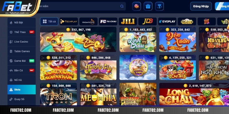 Slots Fabet – Chinh Phục Jackpot Hàng Tỷ Đồng Cực Đơn Giản – Fabet – Nhà Cái Uy Tín Hàng Đầu Được Nhiều Người Lựa Chọn - PI66